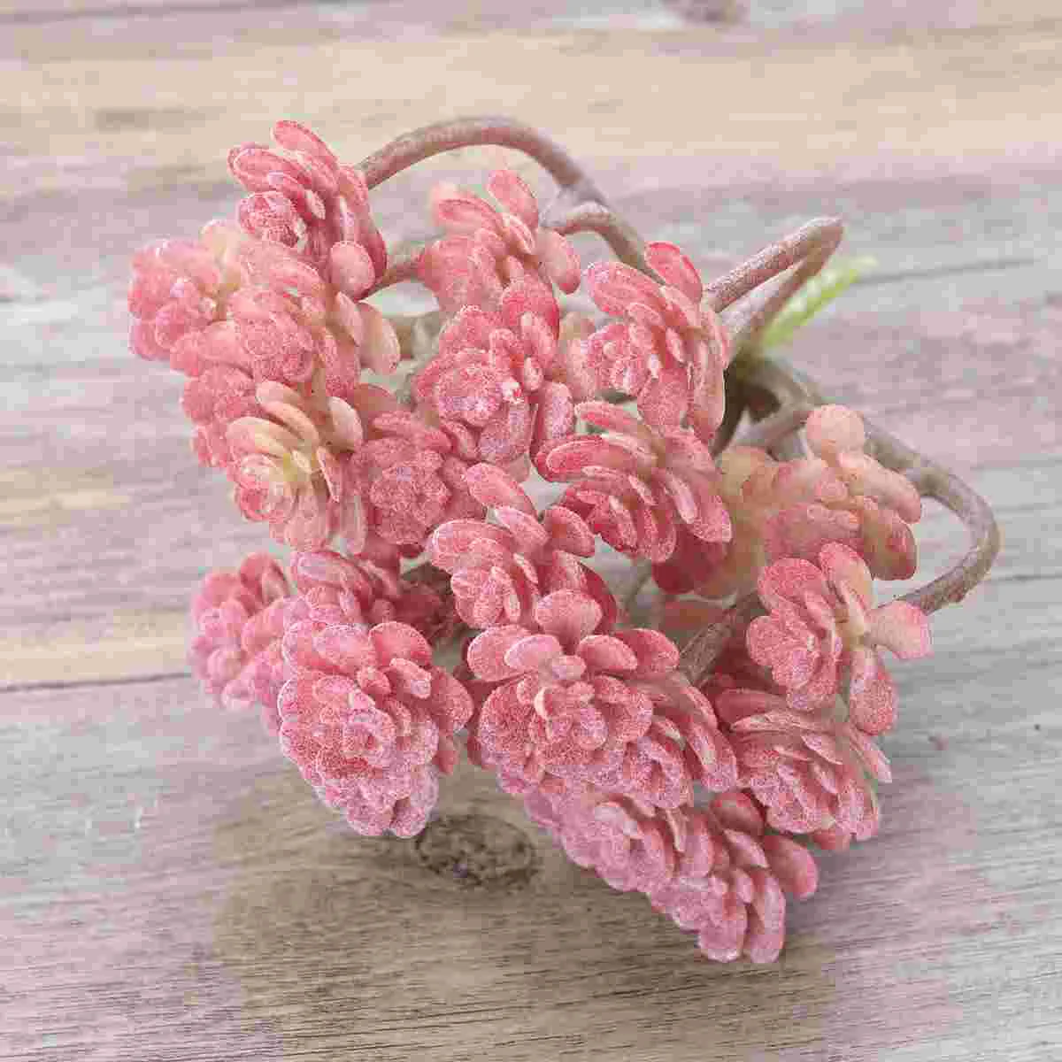 

Artificial Succulent Plastic Flower Plants Fake Decoration Potted Simulate