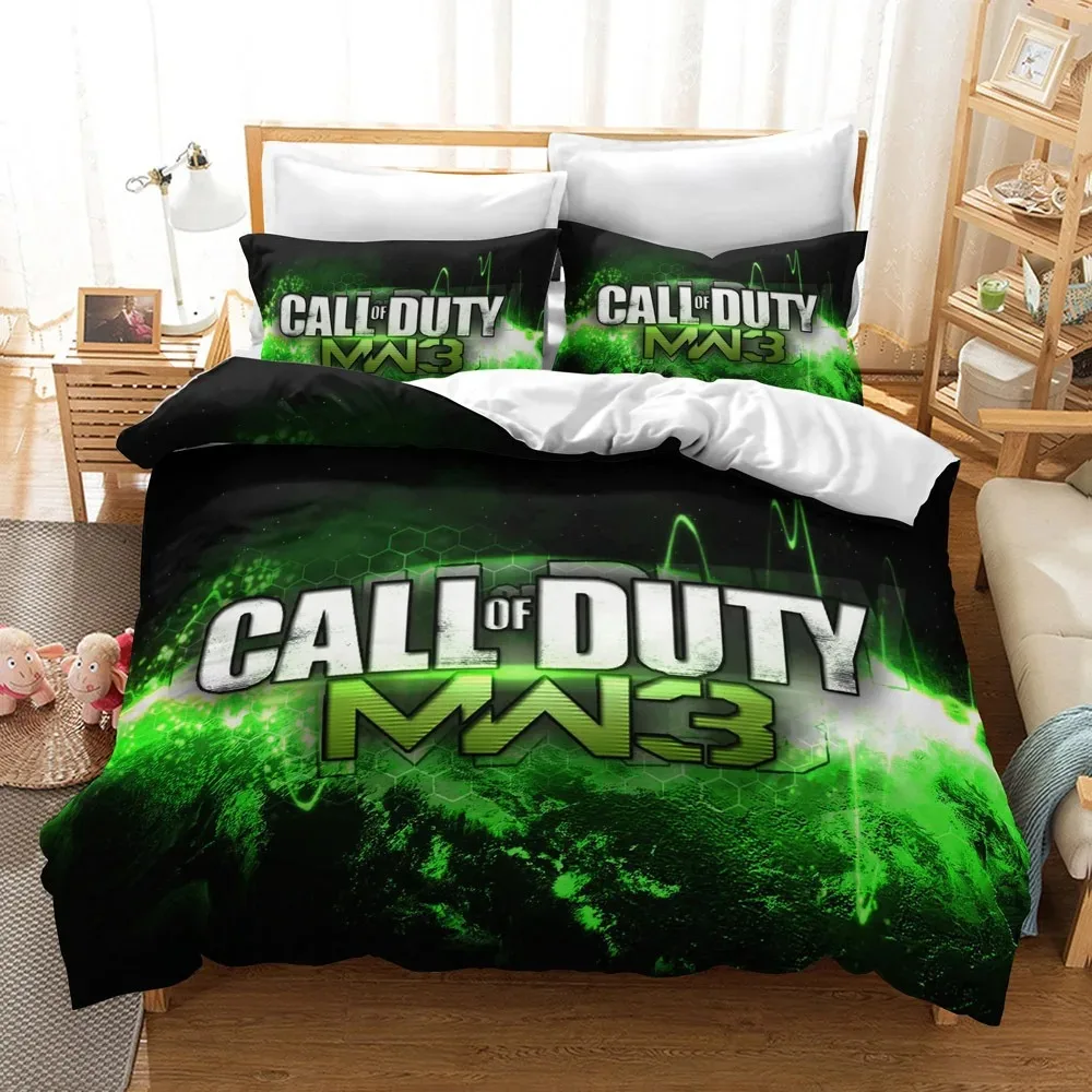 Call of Duty Warzone Bedding Set Single Twin Full Queen King Size Game Bed Aldult Kid Bedroom Duvetcover Sets 3D Print 011