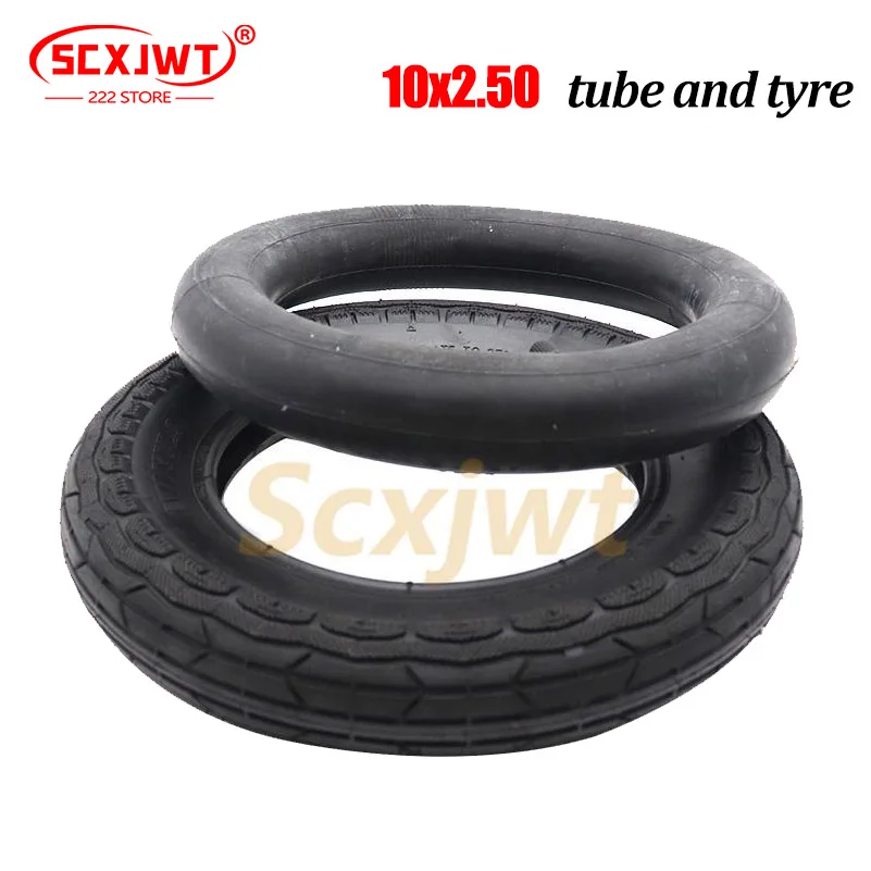 Шины высокого качества, широкие, утолщенные и пригодные для носки, 10 х2, 5 10 х2, 5 10 дюймов, внутренние и 0 колесные шины для электрического скутера Шины высокого качества, широкие, утолщенные и пригодные для носки, 10 х2, 5 10 х2, 5 10 дюймов, внутренние и 0 колесные шины для электрического скутера