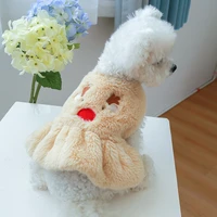 new christmas dog costume small dog clothes puppy dog knitted jumper dress winter overalls for dogs hoodies pet boy girl apparel