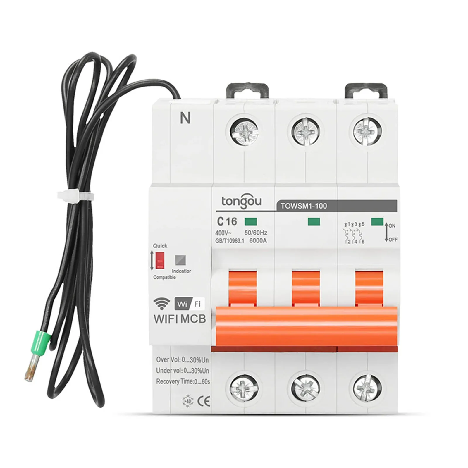 

Switch MCB Circuit Breaker Electric Equipment For Tuya WIFI Intelliently Parts Remote Control Voltage Protection