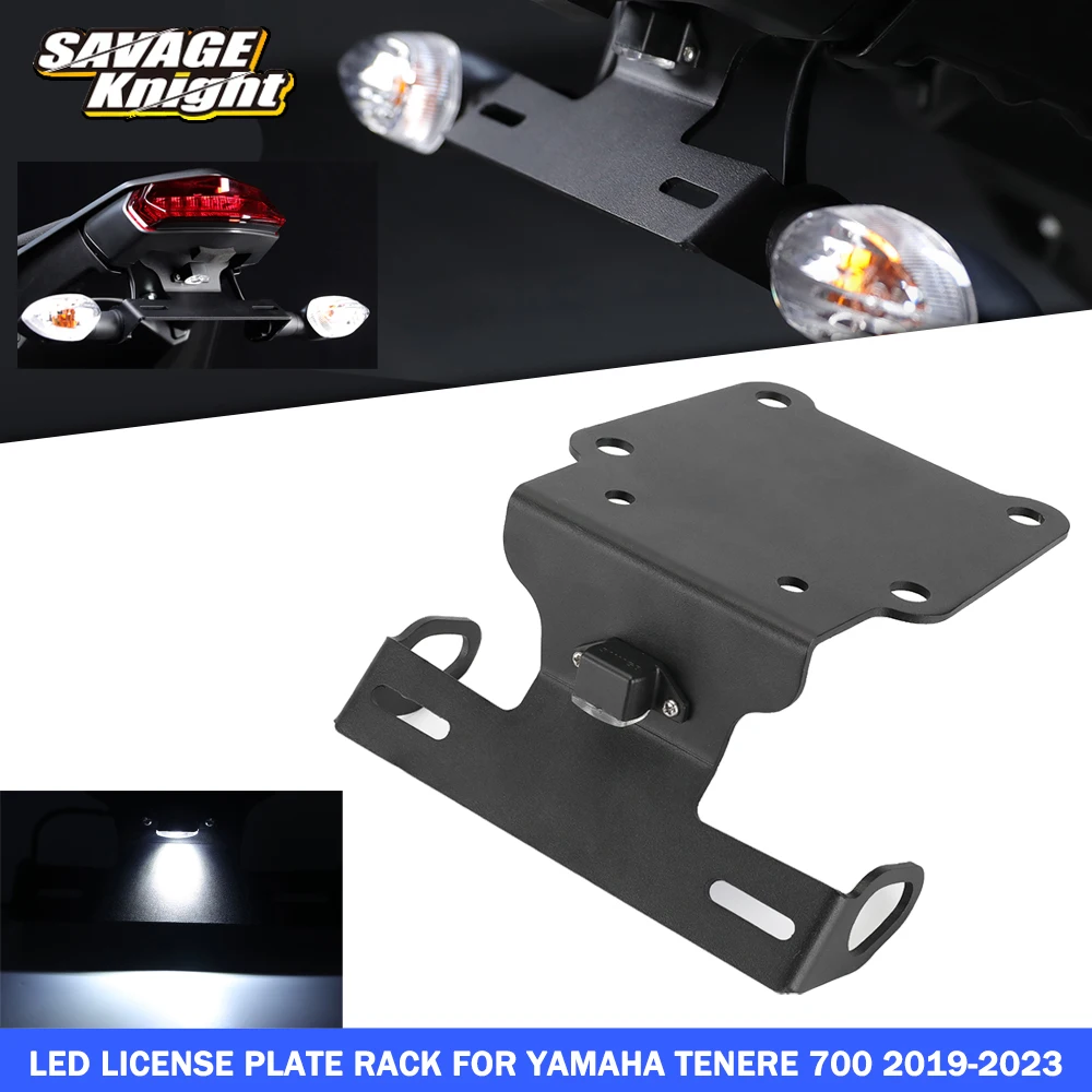 

Tenere 700 LED Light Tail Tidy License Plate Holder For YAMAHA TENERE 700 RALLY/World Raid XTZ 700 Motorcycle Rear License Plate