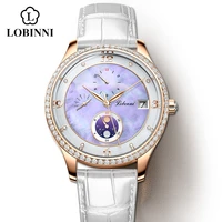 2022 new design women watches elegant white shell dial diamonds reloj mujer automatic mechanical watches luxury relogio feminino