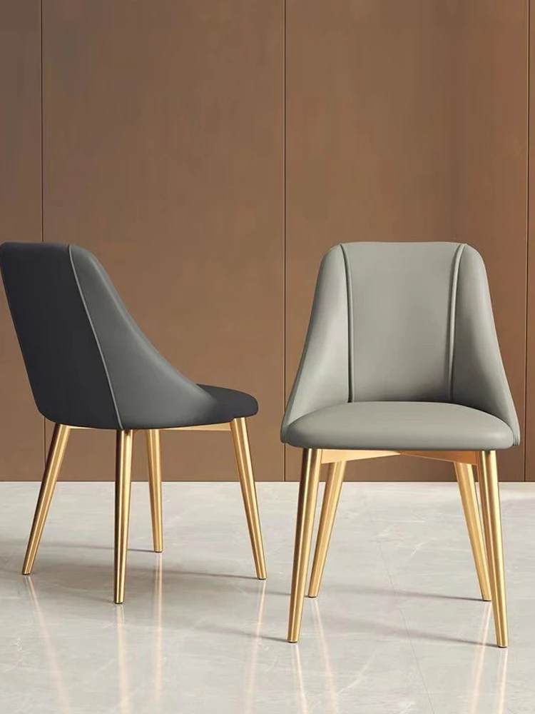 

Luxury dining chair home modern minimalist dining room table chair backrest online celebrity makeup Nordic wrought iron desk sto