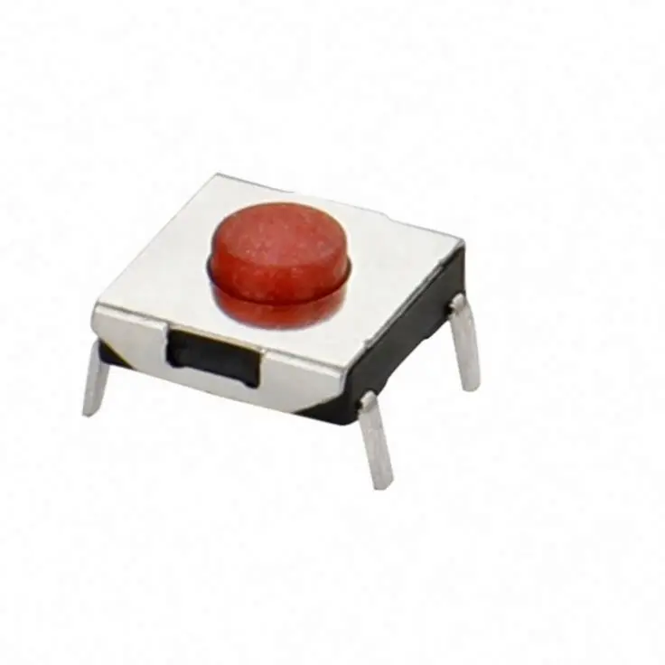 SeekEC горячая Распродажа 6,2*6,2 мм, 4-контактный тактовый переключатель DIP Через отверстие, тактовый переключатель из нержавеющей стали