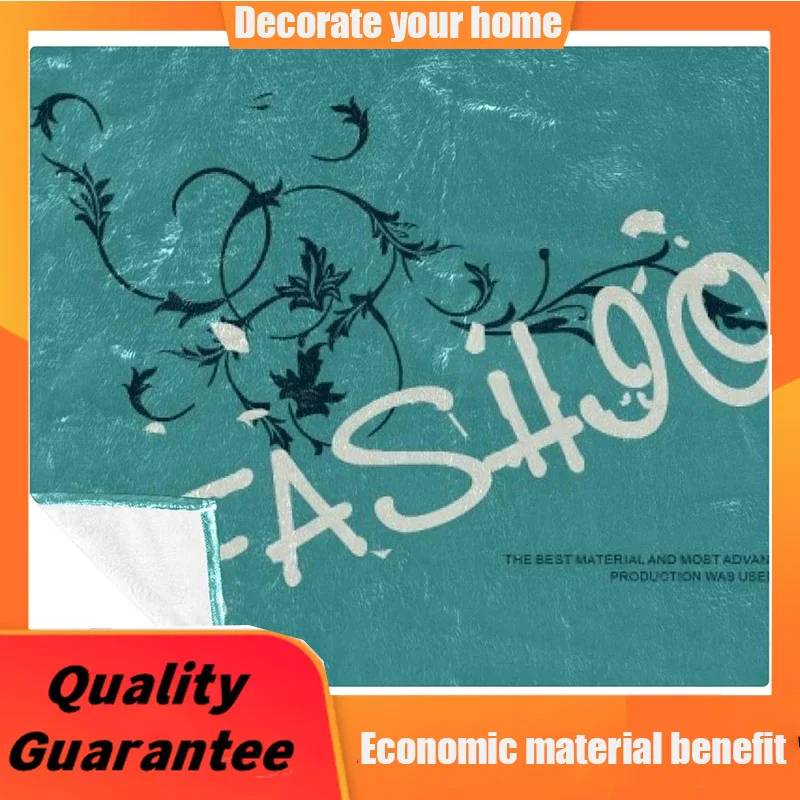 

Lightweight FASHION Green Printing Fleece Warm Soft Cozy Throws Blanket huggle blanket store throw blanket
