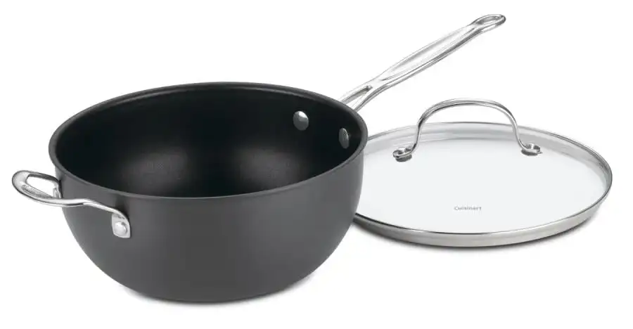 

Classic Non-Stick Hard Anodized 4 Qt. Chef'S Pan With Helper Handle & Cover