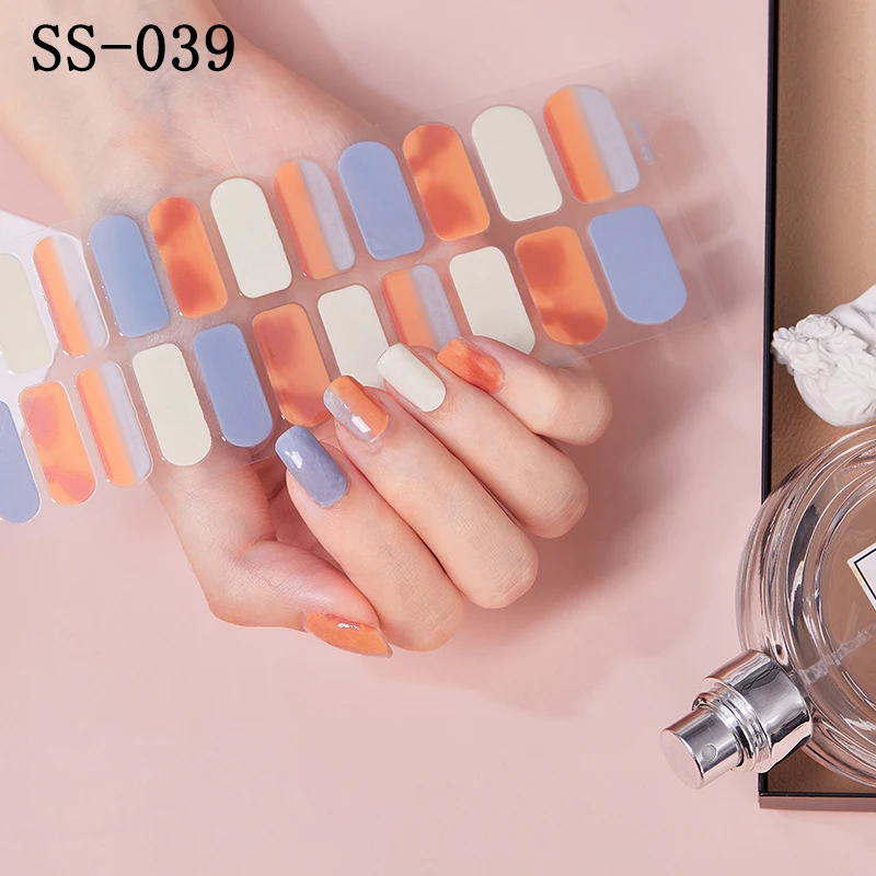 Новые корейские модные градиентные красочные блестящие Цветочные наклейки для