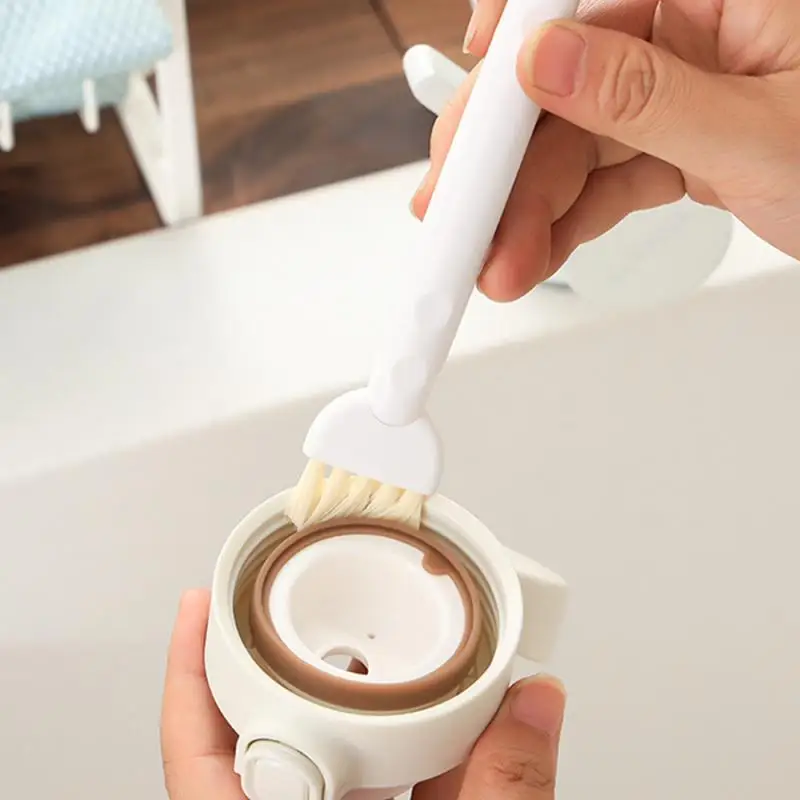 

Double Head Cleaning Brush Stainless Steel Toilet Glass Wal BottomBathtub Ceramic Cup Bathroom Household Kitchen Accessories