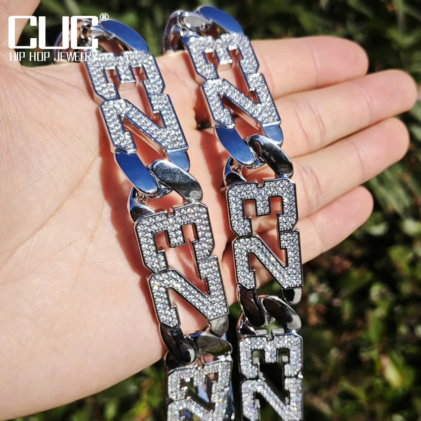 Ожерелье CUC мужское с цифрами цепь в стиле хип-хоп Толстая Медная цепочка