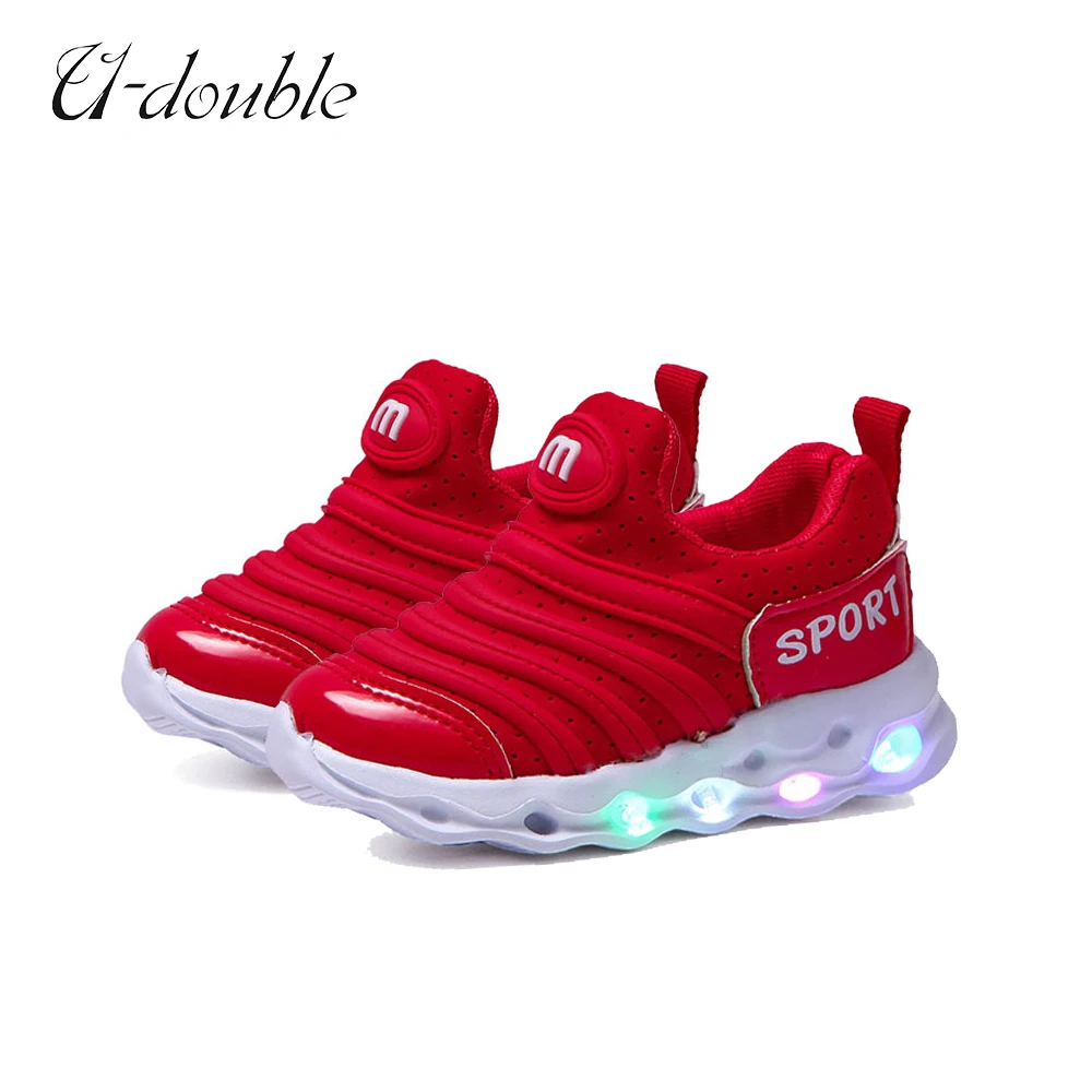 

2023 Fashion LED Lighted Children Casual Shoes Glowing Sneakers Girls Boys Kids Sport Baby Outdoor Non-slip Boots Size 21-30