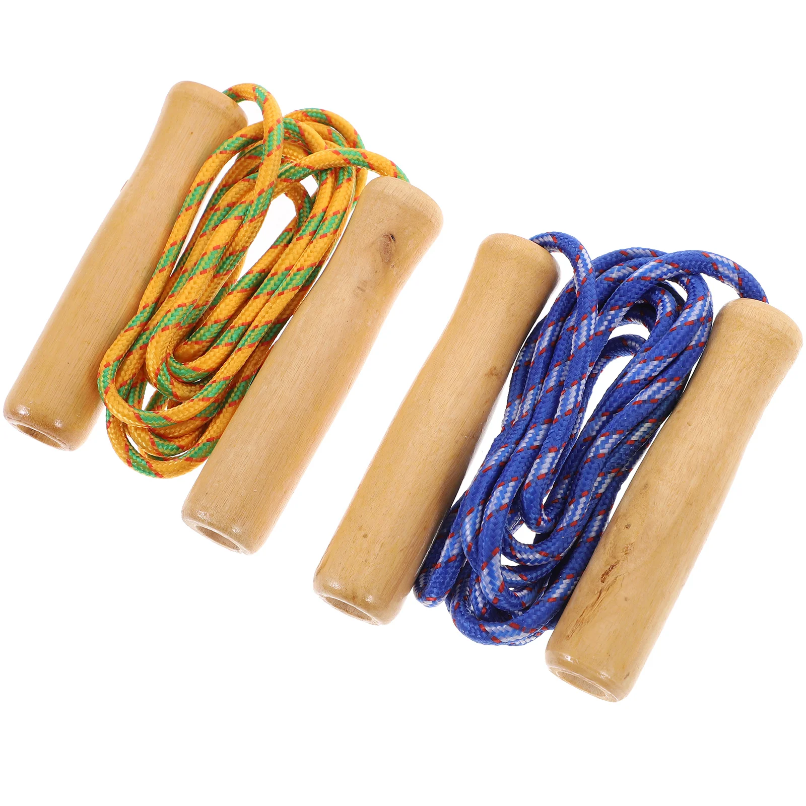 

2 PCS Kids Jumprope Jumping Toy Excersize Exercise Ropes Bamboo Skipping Fitness Equipment