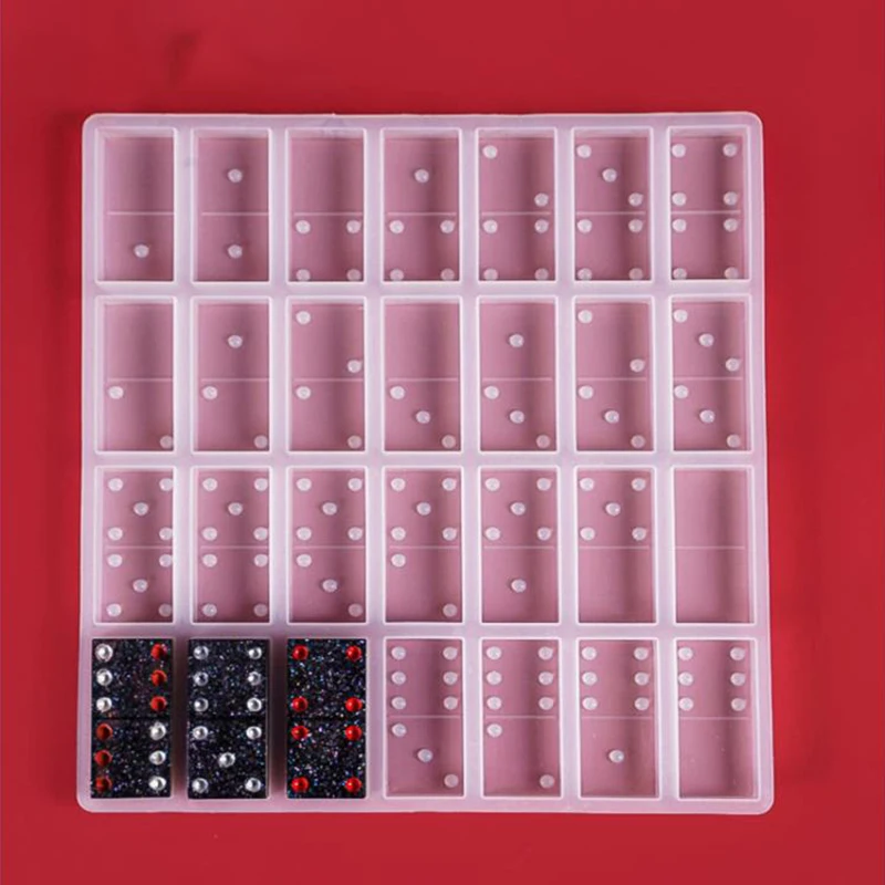 

Handmade Resin Domino Silicone Molds Jewelry Accessories Making Epoxy Resin Craft Cabochons Board Charms DIY Resin