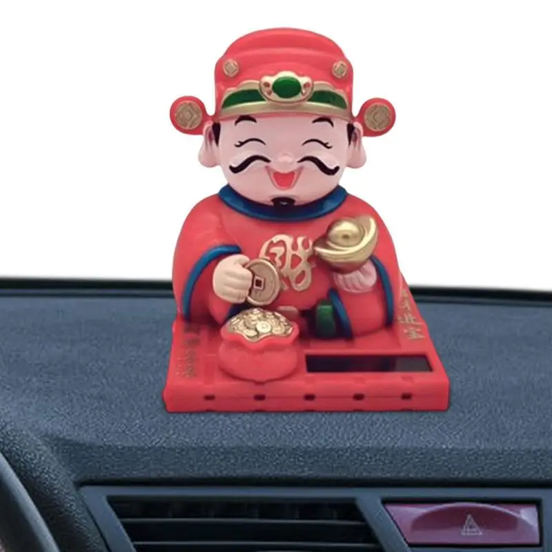 

Украшения для салона автомобиля на солнечной батарее, украшения для салона автомобиля, трендовые солнцезащитные очки, креативное украшение для мультяшных автомобилей