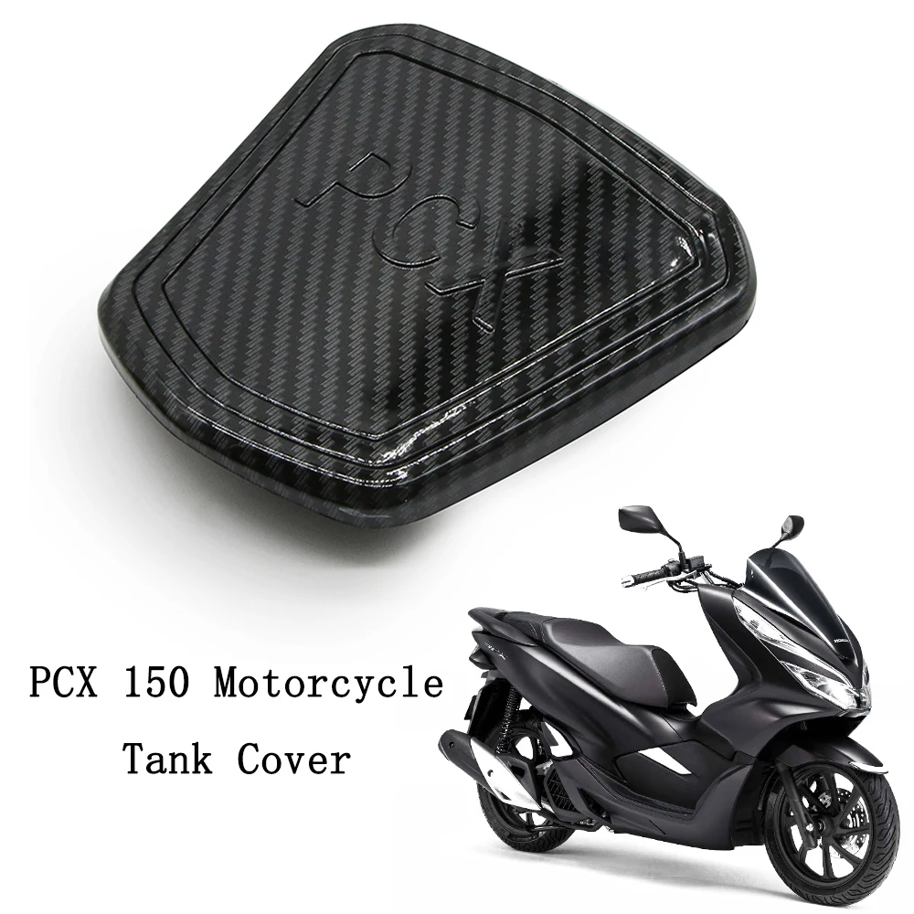 

Pokhaomin Motorcycle Fuel Gas Oil Tank Cap Cover Carbon Fiber Pattern For HONDA PCX150 PCX 150 PCX-150 2019-2020