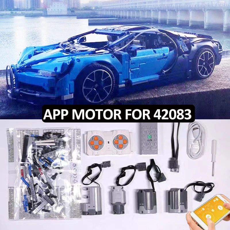 Мотор с управлением через приложение для конструктора lego 42083 Bugatti Chiron Car 20086