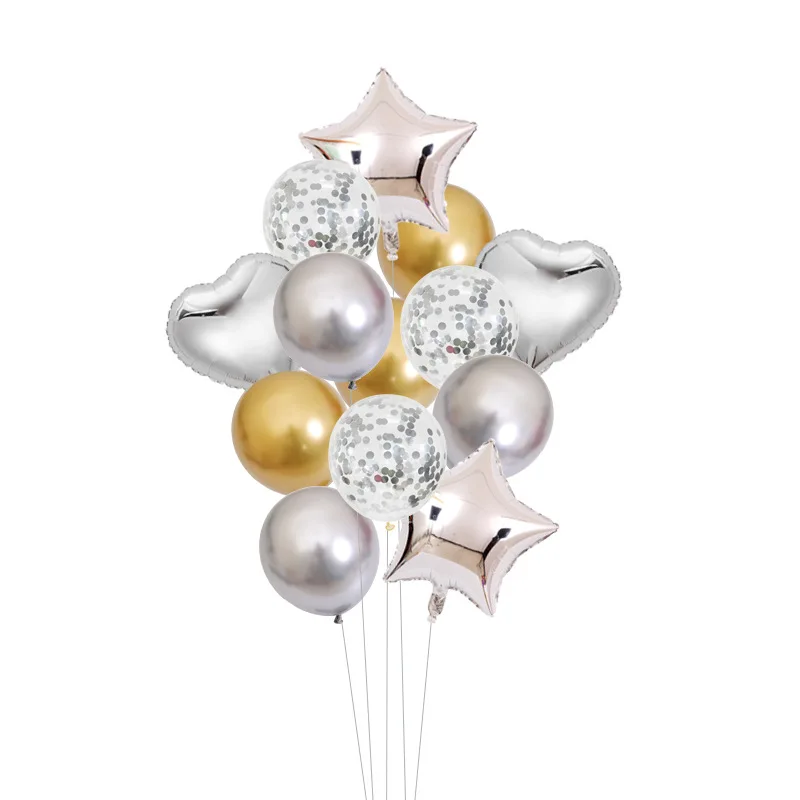 

12/18-inch Sequin Balloon Set Wedding Room Decoration Aluminum Film Balloon Birthday Party Holiday Atmosphere Decoration