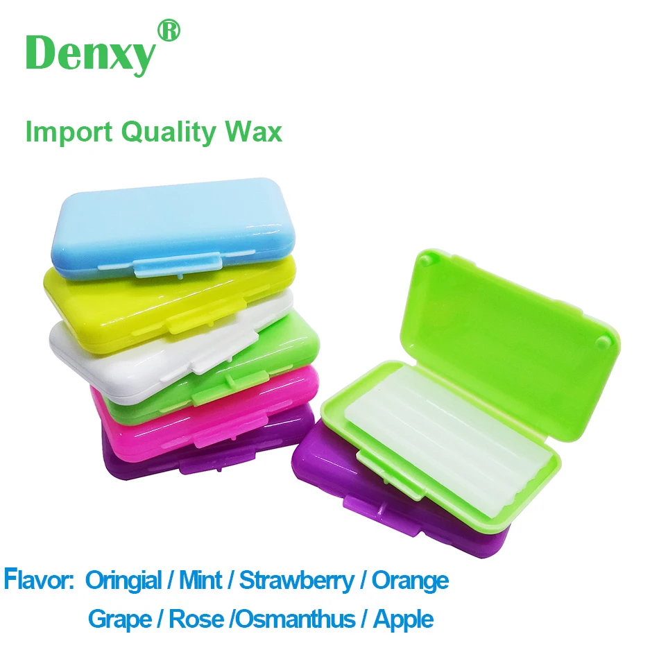 Denxy Brand 100 Boxes/pack Orthodontic Ortho Wax Teeth Tooth Whitening Dental Oral Care For Braces Gum Irritation Dental Bracket