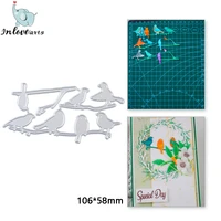 inlovearts bird metal cutting dies for diy scrapbookingphoto album decorative embossing diy paper cards craft branches die cuts