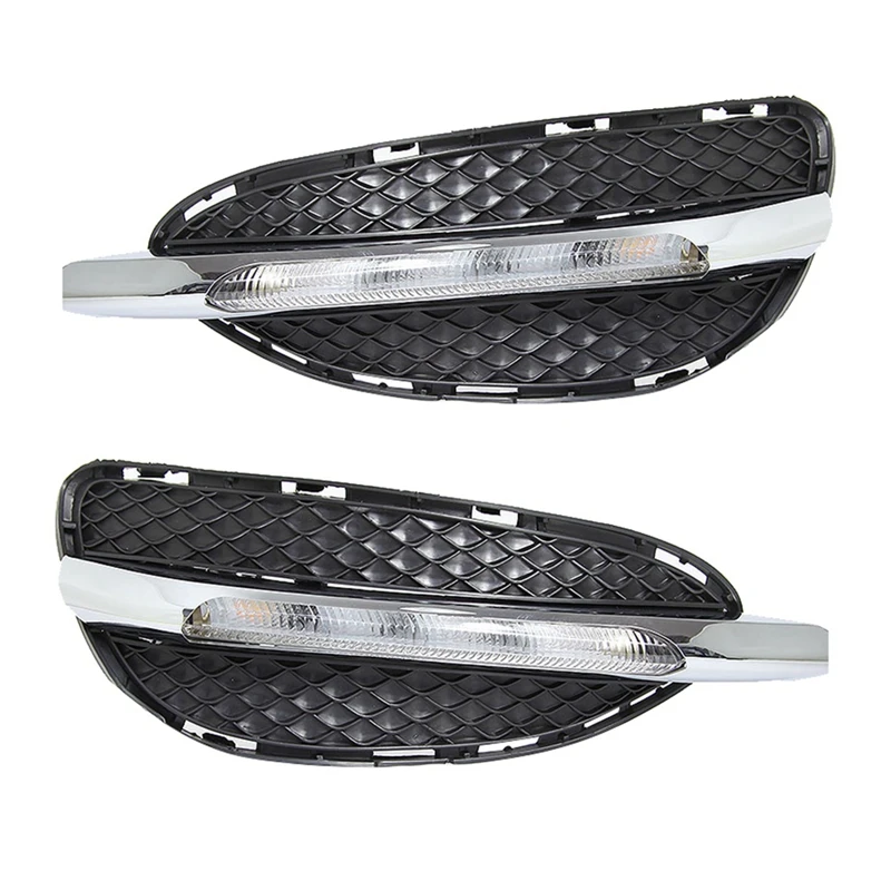 

Left Right DRL Daytime Running Lights Lamp Fog Light for Mercedes Benz W212 E Class E180 E200 E260 E320 E400 2014 2015