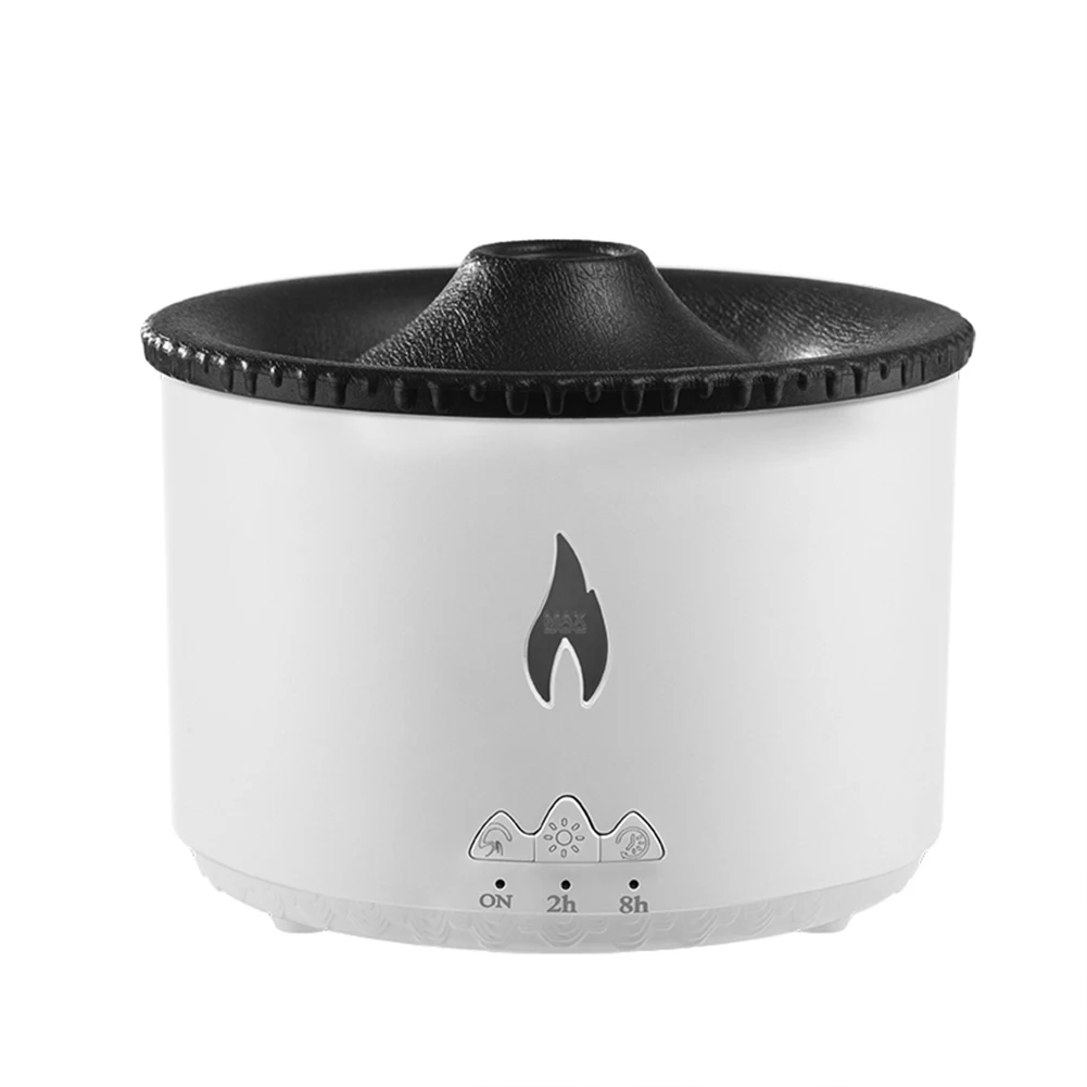 

Volcanic Flame Aroma Diffuser Essential Oil 360ml Portable Air Humidifier With Cute Smoke Ring Night Light Lamp Fragrance