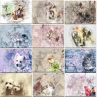 Алмазная 5D картина сделай сам, животное, лев, собака, птица, лиса, кот, полноразмерная и круглая мозаика, вышивка крестиком