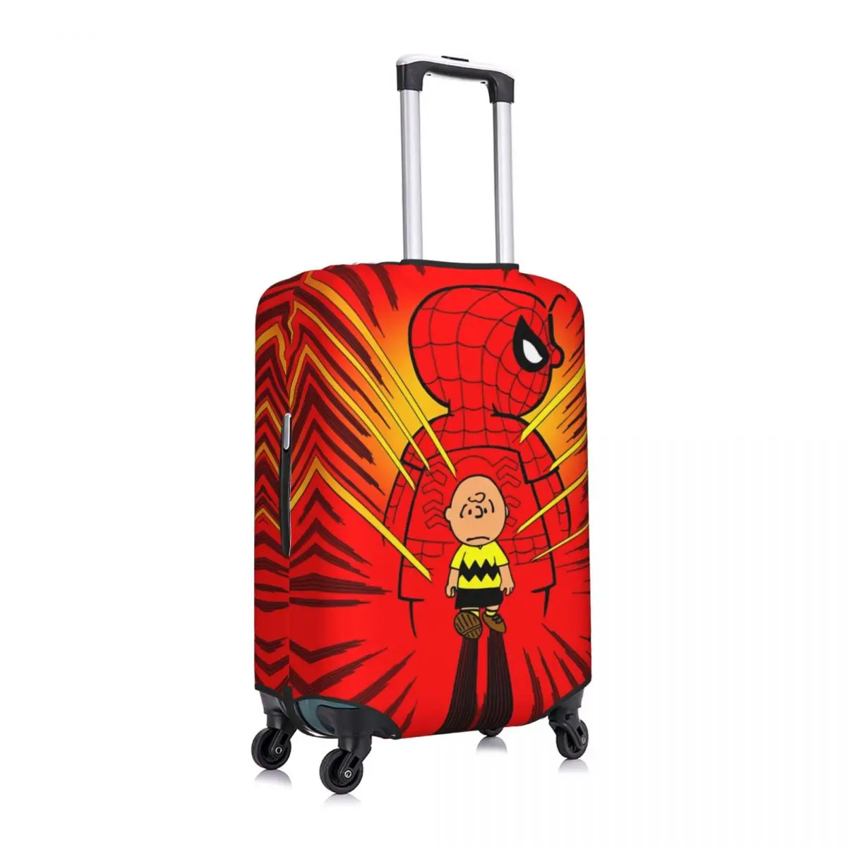 Чехол для чемодана Snoopy с Человеком-Пауком деловая защита чемодан багажа Flight Strectch
