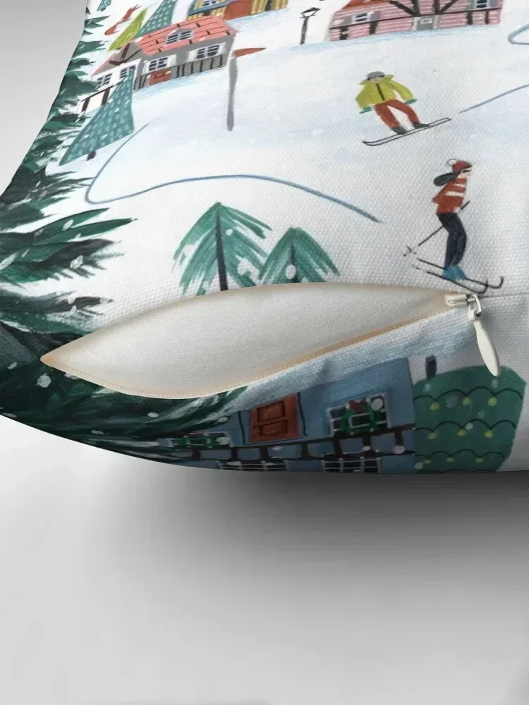 Лыжный лож уютный шале катание на коньках снежные деревенские горы декоративная