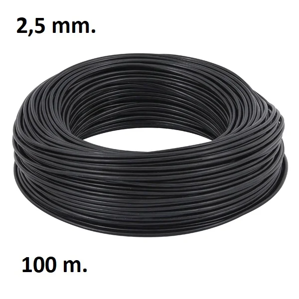 

Wire Cable Flexible 2,5mm. Black Roll 100 m. Copper MaxPrime Inmetro