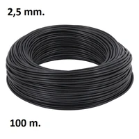 wire cable flexible 25mm black roll 100 m copper maxprime inmetro