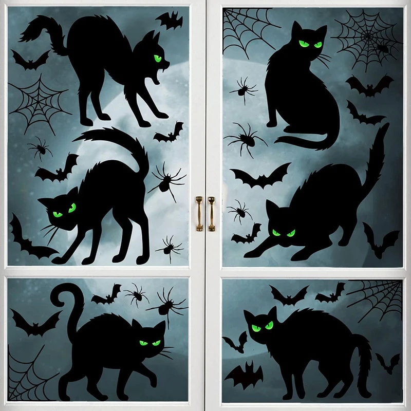 Гигантский призрак монстр призрачная тень наклейка на окно ведьма мышь смерти