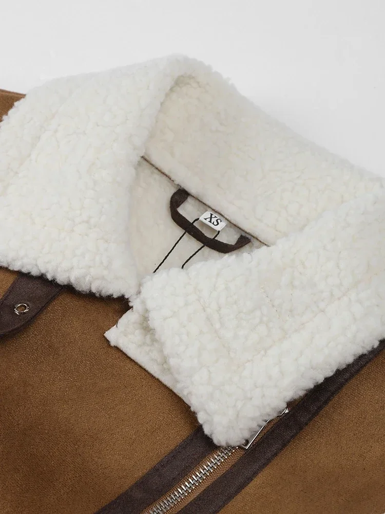 Жилетка женская плюшевая без рукавов уличная одежда с лацканами в стиле пэчворк