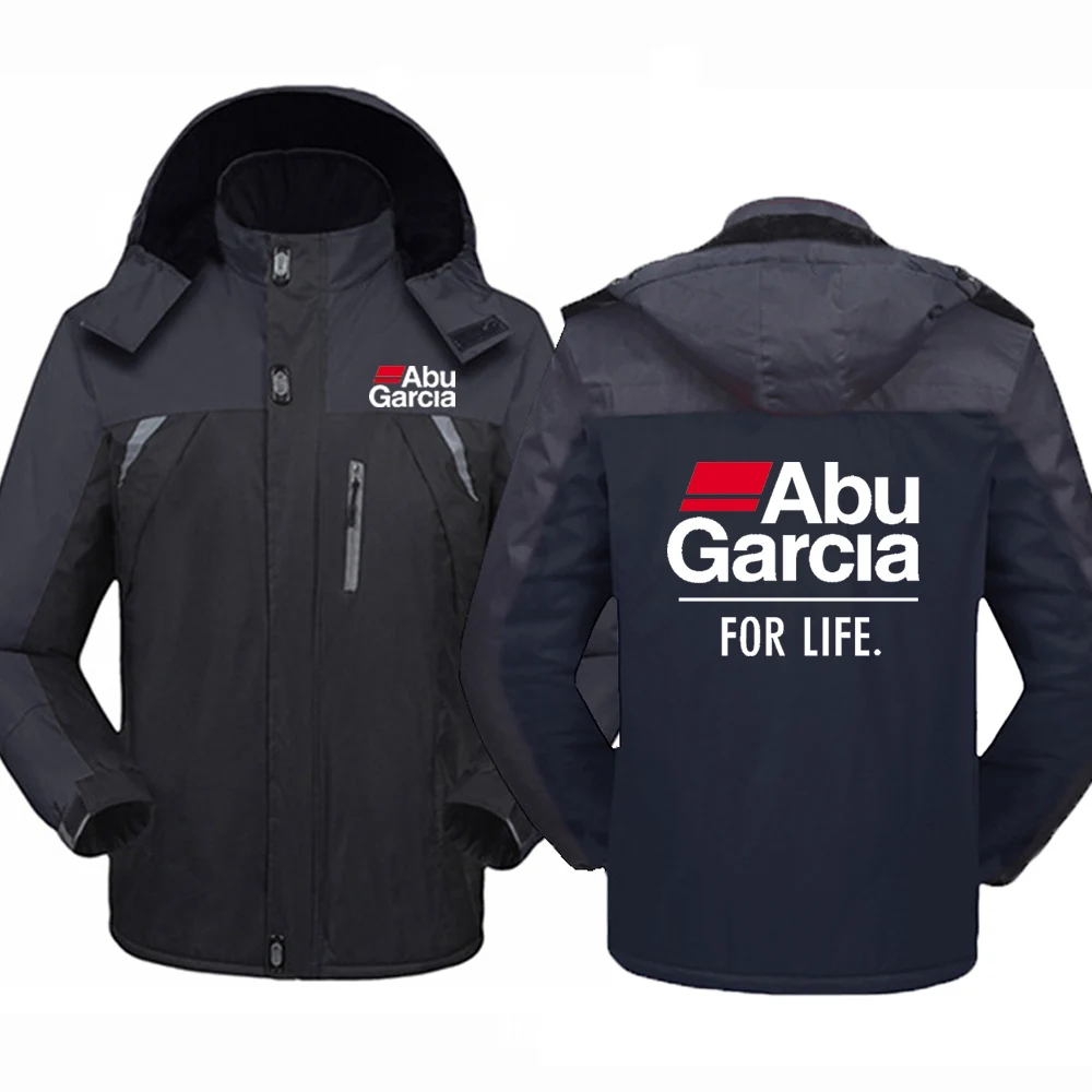 

Abu Garcia For Life Printed Men Thicken Windbreaker Coats Waterproof Warm Outdoor Cold-Proof Mountaineering Comfortable Jackets