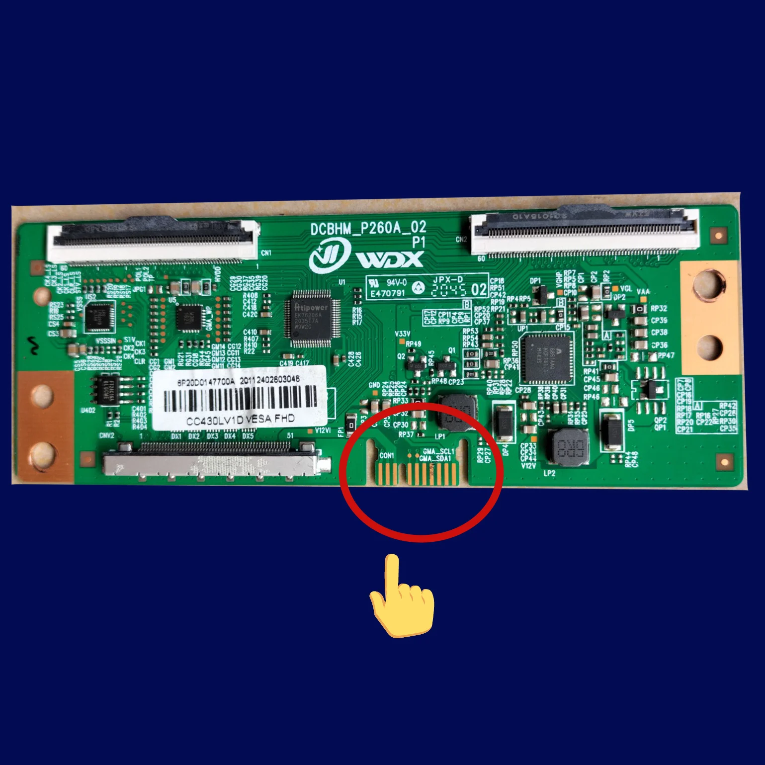 T CON для 43X1, логическая плата Φ CC430LV1D AliExpress