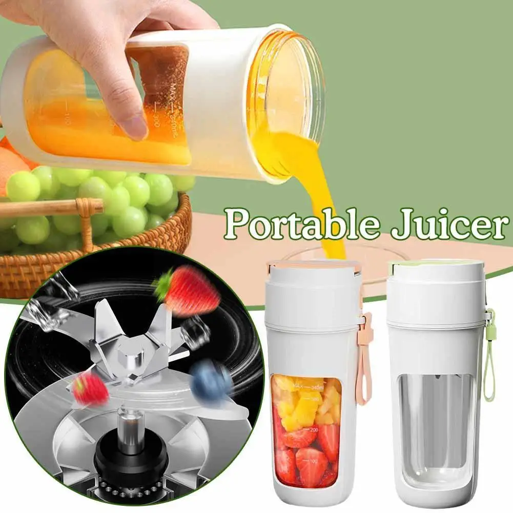 

1pcs 2color Electric Juicer Mini Portable Fruit Mixers Multifunction Blender Maker Juice Extractors Smoothies Mixer Machine Z8N8