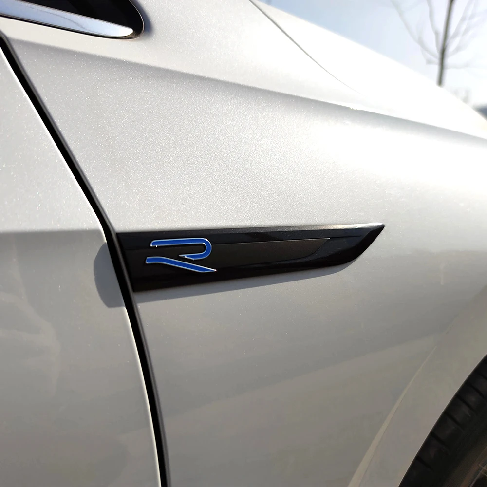 Фото Эмблемы ABS R, наклейки на боковые крылья автомобиля, аксессуары для Volkswagen Polo, Golf, Scirocco, Touran, Touareg, Rline, Tcross, Tiguan, GTI №4
