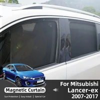 stylish car curtain for mitsubishi lancer ex 2007 2017 side window film sunshade mesh anti mosquito sun visor windshield