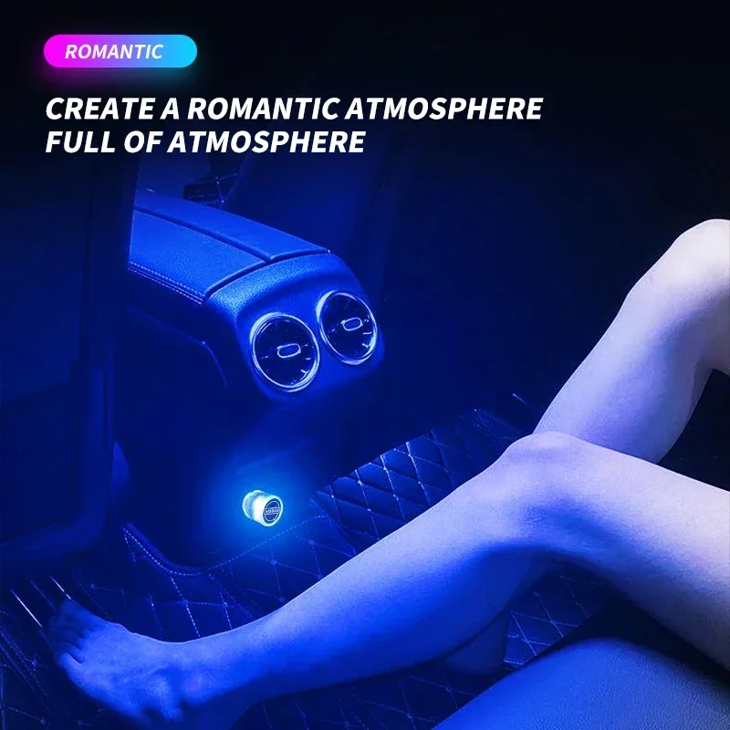 USB автомобильный светодиодный светильник внутренний атмосферный автомобильные