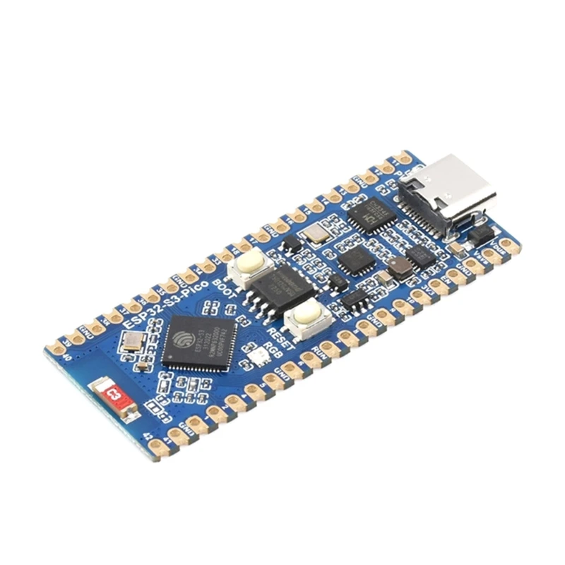 

ESP32-S3 Pico макетная плата Wi-Fi Bluetooth-совместимый порт и размер для Raspberry Pi Pico 2,4 ГГц Высокая производительность