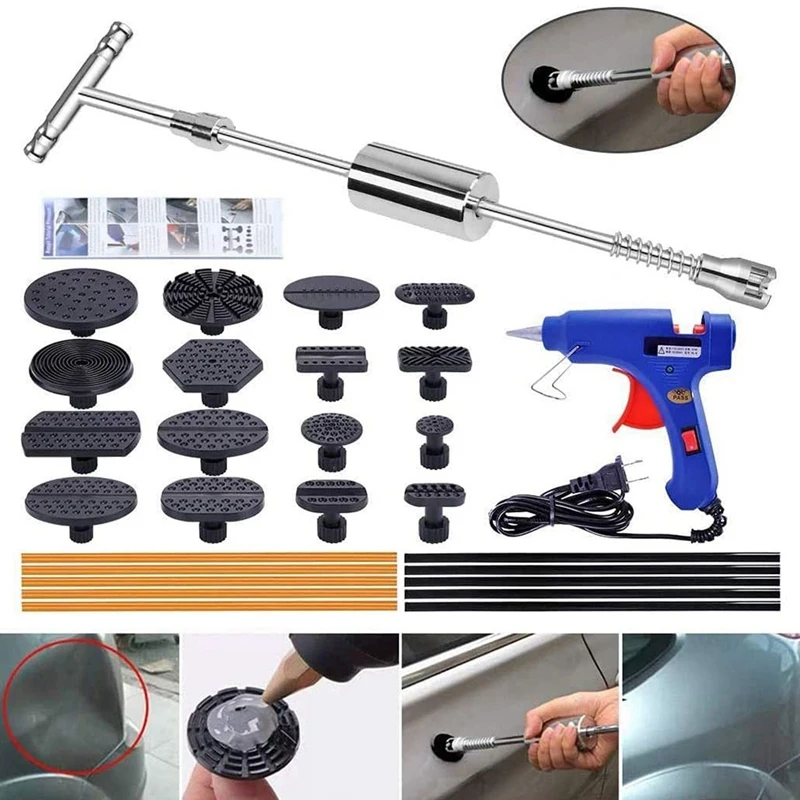 

Автомобильный инструмент для ремонта вмятин без краски, автомобильный вытягиватель вмятин, инструмент для ремонта вмятин из листового мет...