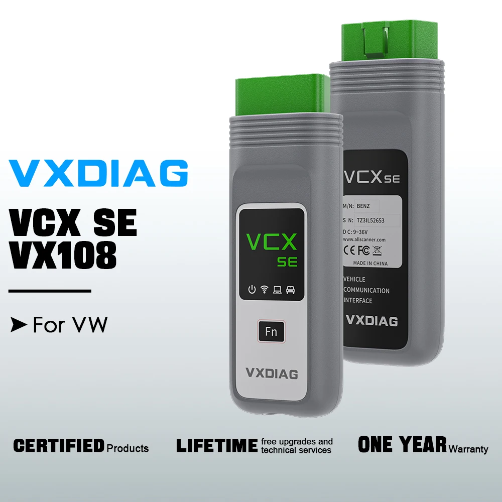 VXDIAG VCX VX108 для VW/Audi диагностический инструмент онлайн/офлайн Программирование ЭБУ