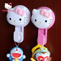 hello kitty wall sticker hook strong practical sticky hook wall hanging suction cup no trace creative hook