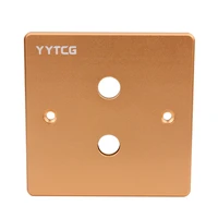 audio video panel 2 4 digits for rca connector banana plug terminal socket speaker wall plate silver gold 86x86mm aluminum alloy
