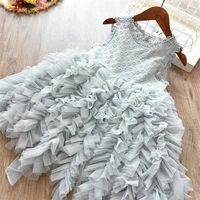 girls winter dress 2021 brand backless teenage party unicorn princess dress children costume for kids clothes pink 3 8t
