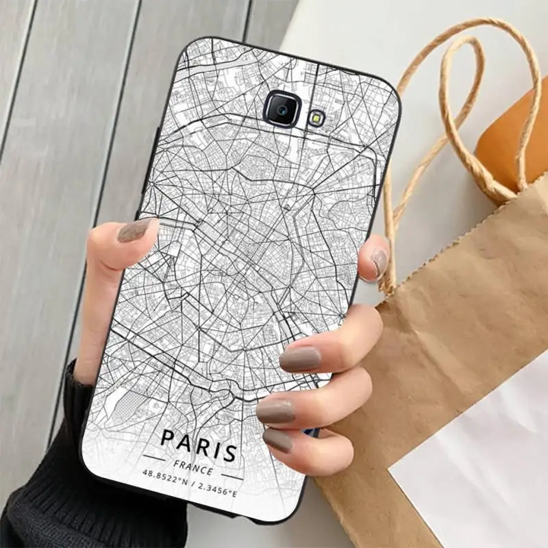 Чехол FHNBLJ для телефона с изображением карты Лондона и города Samsung J 2 3 4 5 6 7 8 prime plus