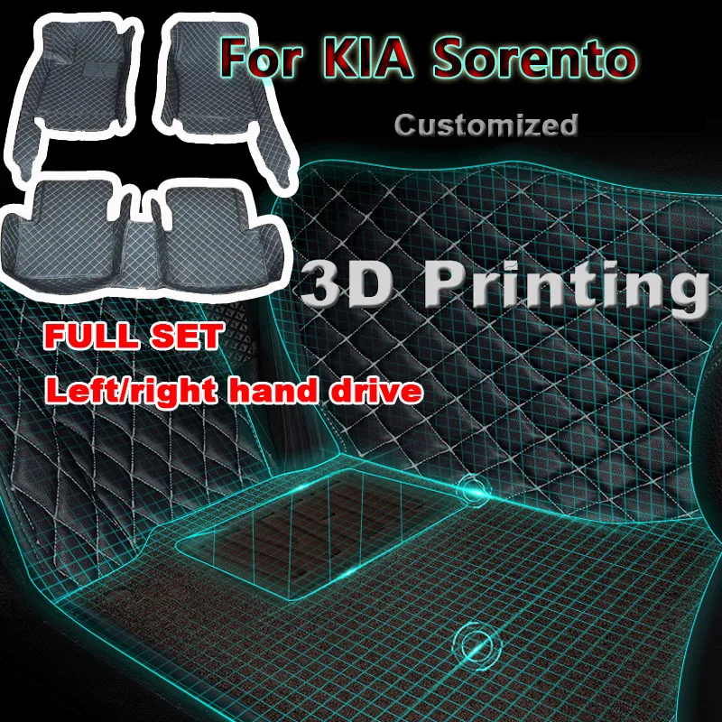 

Автомобильные коврики для KIA Sorento(five seat)2006 2007 2008, индивидуальные автомобильные подкладки для ног, чехол