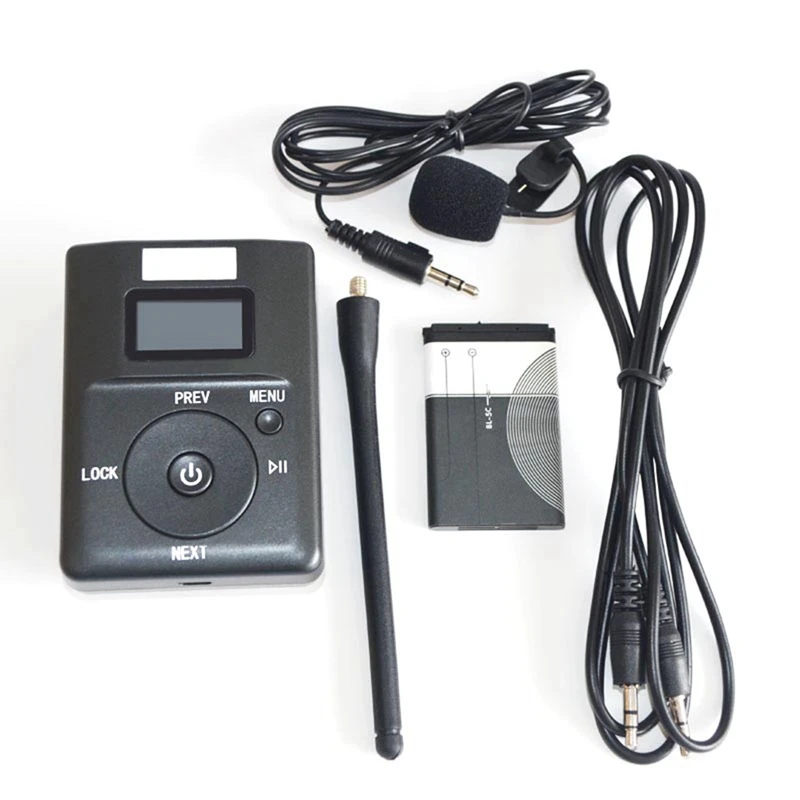 

MOOL Mini Portable Stereo Digital FM Transmitter FM Radio Station Broadcast With Microphone Support TF Card Aux