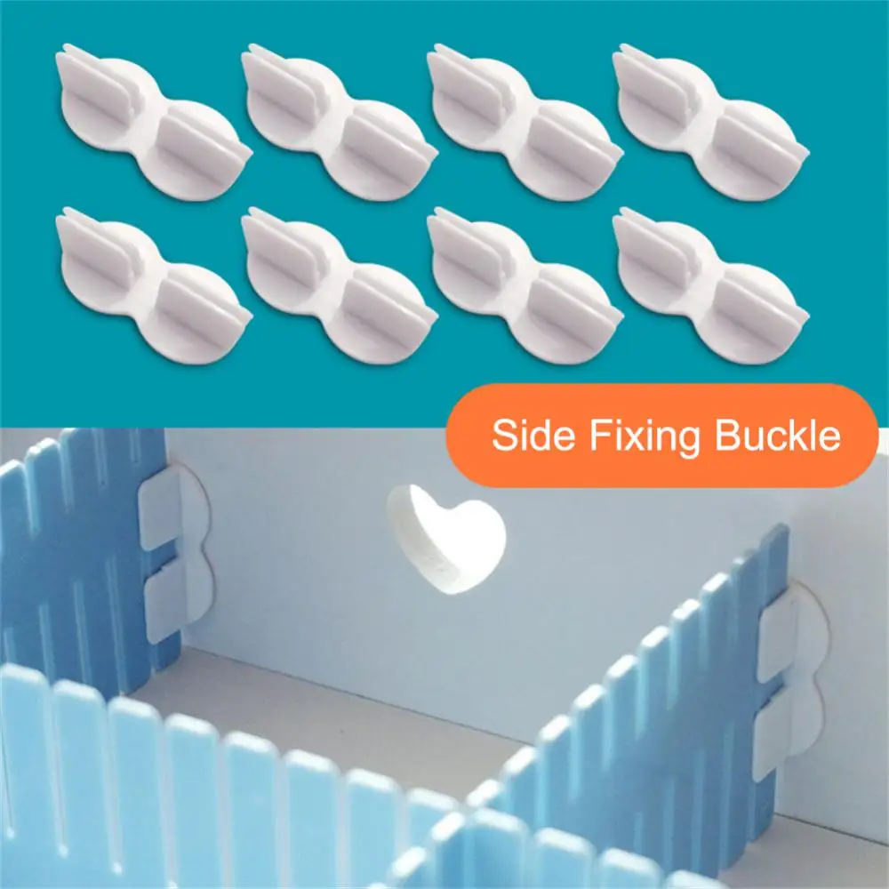 

Partition Extension Buckle Cross Buckle Fixing Clip Storage Clapboard Diy Drawer Divider Accessories Free Combination Partition