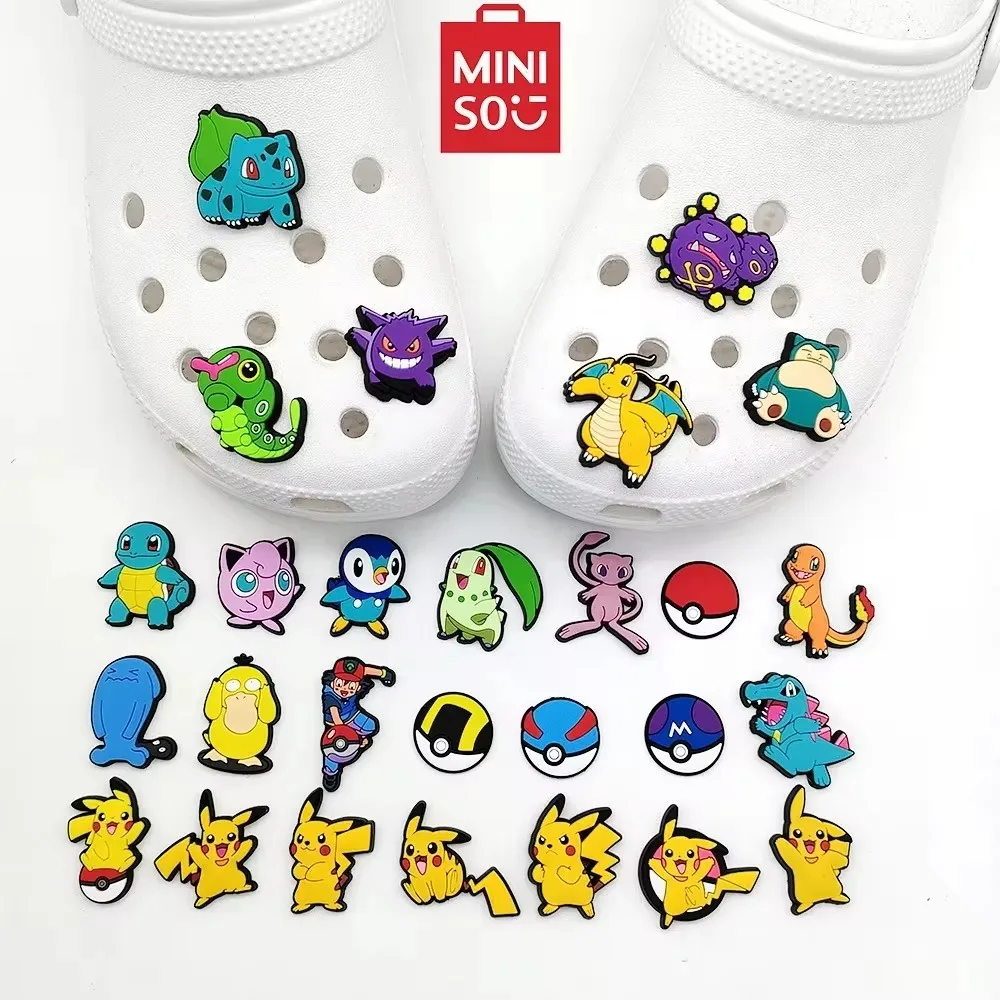 MINISO Популярные Аниме аксессуары для обуви в виде покемона 1 шт. аниме черепаха