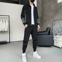 2021autumn new mens non hooded jacket korean style running long sleeve casual suit ordinary sweater
